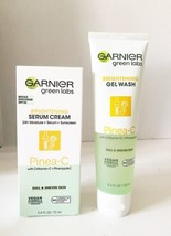 Garnier Brightening Serum Cream 2.4oz &amp; Brightening Gel Wash 4.4 oz NEW - £15.03 GBP