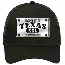 Property Of Texas Novelty Black Mesh License Plate Hat - £22.90 GBP
