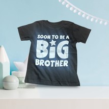 NEW Soon to Be a Big Brother Black White T-Shirt Short Sleeve Rabbit Ski... - $8.90