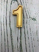 Gold Number Candles Happy Birthday Kid Party for Special Occasion Combination S - £8.39 GBP