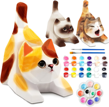 4.3in Paint Your Own Cat Lamp Kit - Arts and Crafts for Teens Kids - £11.46 GBP