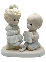 Precious Moments 1988 Wishing You A Perfect Choice Figurine 520845 - £55.17 GBP