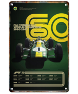 F1 1960s World Champ Grand Prix racing metal wall poster decor Tin Sign ... - $354.97 MXN