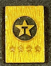 Rare Texaco Star Employee Service Award Pin Charm 12KT Gold Filled VTG N... - $35.43