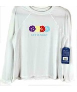 Life is Good Ladies XL Long Sleeve Sunshirt UPF 50+ Sandollar Design - $19.81