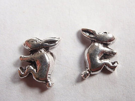 Bunny Rabbit Stud Earrings 925 Sterling Silver Corona Sun Jewelry  - £9.22 GBP