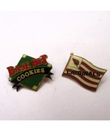 Vintage Sports Pins - Arizona Cardinals and Base Hit Cookies Enamel Lape... - $278.39 MXN