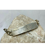 Vtg Sterling Silver United States Navy ID Bracelet 23.80g Jewelry *Needs... - £119.51 GBP