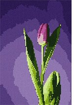 Pepita Needlepoint kit: Tulip in Lilacs, 7&quot; x 10&quot; - £39.82 GBP+