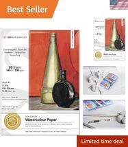 ZenART Superior 100% Cotton Watercolor Paper 140 lb Cold Press - 9x12 in... - $37.84