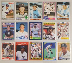 New York Yankees Lot of 15 MLB Baseball 1970&#39;s,80&#39;s,90&#39;s Bobby Murcer,Roy White - £10.52 GBP