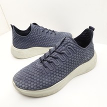 Ecco Therap Mens Shoes Size 7.5 Blue Leather Lace Up Casual Comfort Snea... - $35.99