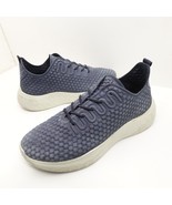 Ecco Therap Mens Shoes Size 7.5 Blue Leather Lace Up Casual Comfort Snea... - $49.22 CAD