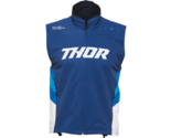 New Thor MX Adult Navy White Athletic Polyester Zip Up Warm Up Vest S-3XL - $79.95