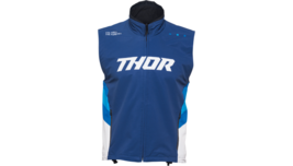 New Thor MX Adult Navy White Athletic Polyester Zip Up Warm Up Vest S-3XL - £62.89 GBP