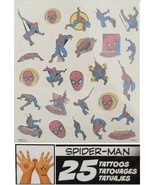 Sandy Lion Marvel Spider-Man 25 pcs Assorted Temporary Removable Tattoos... - $92.60 MXN