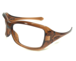 Oakley Eyeglasses Frames Ravishing 24-107 Clear Brown Wrap Oversized 61-... - $111.98