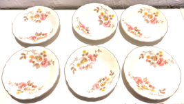 Edwin M Knowles Vtg 1940&#39;s Blossom Time 6 Pcs Small Fruit Sauce Bowls 5&quot;... - £15.30 GBP