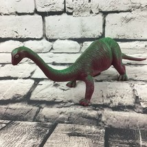 Vintage Brachiosaurus Dinosaur 12” Figure Green Purple Prehistoric Jurassic Toy - £7.79 GBP
