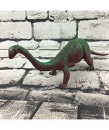 Vintage Brachiosaurus Dinosaur 12” Figure Green Purple Prehistoric Juras... - £7.77 GBP