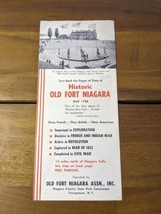 Vintage New York Historic Old Fort Niagara Brochure - £28.41 GBP
