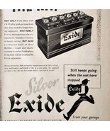 1954 Exide Chloride Battery Import Advertisement Autocar Automobilia DWPP9 - $457.58 MXN