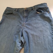 Gloria Vanderbilt Blue Jeans Women's 16 Short Denim Straight High-Rise Stretch image 9