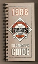 1988 San Francsico Giants Media guide MLB Baseball - £18.90 GBP
