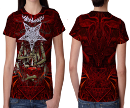 Baphomet Pentagram Womens Printed T-Shirt Tee - $14.53+