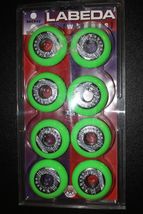 Vintage Labeda Roller Hockey Wheels 68 MM Green Shooters Skates Brand New - $59.35