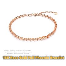 VITICEN Popular Authentic 18k Gold Wheat Ear Bracelet Ladies Au750 Rose Gold New - £92.57 GBP