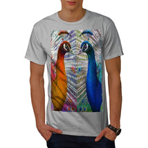 Wellcoda Peacock Colorful Animal Mens T-shirt, Cute Graphic Design Printed Tee - £17.19 GBP+