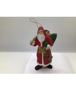 Vintage 6.5” Santa Claus Figurine Hand Painted Resin Christmas Holiday D... - $273.47 MXN