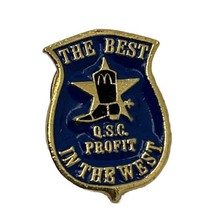 McDonald’s Best In The West Employee Crew Restaurant Enamel Lapel Hat Pin - £4.70 GBP