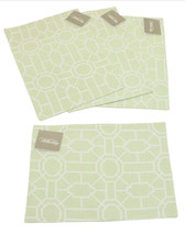 Trellis Sandstone Place Mats 13.5x19 inches Cotton Set of 4 - £15.76 GBP