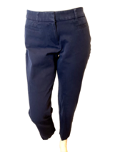 Talbots Navy Chino Flat Front Pants Size 10 - £14.88 GBP