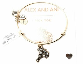 Alex and Ani I Pick You Bangle Bracelet Rafaelian Gold New With Tag &amp; Ca... - $23.51