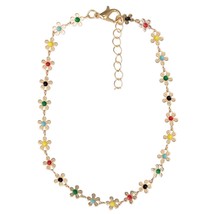 Multicolor Daisy Chain Anklet - £11.85 GBP