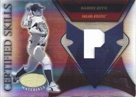 2005 Leaf Certified Materials Skills Jersey Position Barry Zito 2 Athletics - £1.98 GBP