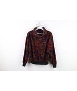 Vintage 90s Y2K Babydoll Womens Small Rainbow Velour Paisley Turtleneck ... - $915.29 MXN