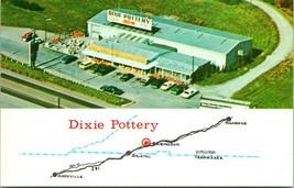 Dixie Pottery Abingdon VA Virginia UNP Chrome Postcard T18 - £3.66 GBP