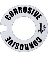 zOOmitags CORROSIVE Can Container ID Tag OSHA Compliant ACID Danger Warning - $22.51