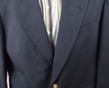 Austin Reed London Dillards navy blue blazer sport coat gold button 44 m... - $10.88