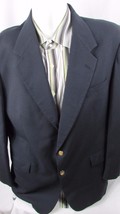 Austin Reed London Dillards navy blue blazer sport coat gold button 44 men USA  - £8.55 GBP