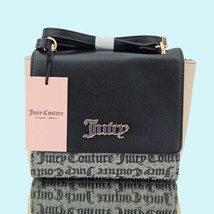 Juicy Couture Purse Bag Black Beige Gold Tone Spring Fling Crossbody Pre... - £42.36 GBP