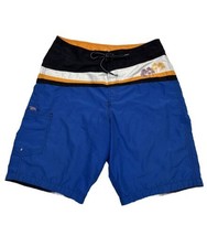Speedo Men Size 36 (Measure 34x10) Blue Cargo Board Shorts - $11.70