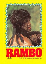 1985 Topps Rambo First Blood Part II Sticker #15 John Rambo Sylvester Stallone - £0.69 GBP