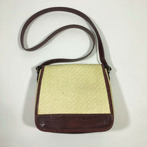 Liz Claiborne Straw Shoulder Bag 8x9x3 inches - $18.80