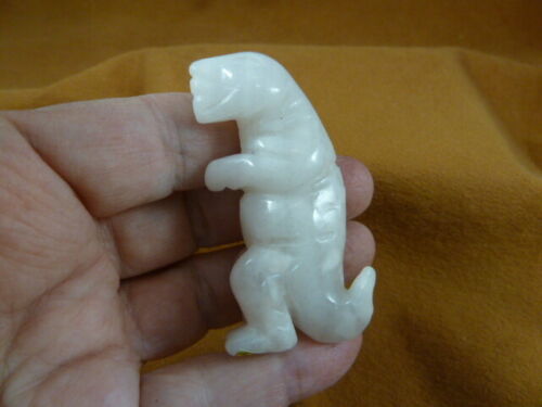 Primary image for Y-DIN-TY-722 white Quartz T-REX Tyrannosaurus DINOSAUR gemstone carving FIGURINE