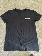 Karl Lagerfeld Black Short Sleeve T-shirt Tee Pocket Logo Classic Size S... - £13.44 GBP